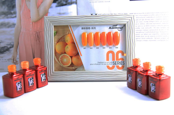 6 gel inodore de couleur de la couleur 12ml d'orange polonais