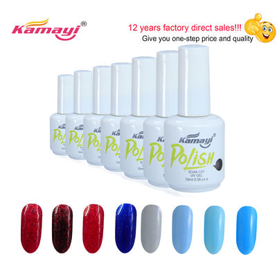 Le gel professionnel de peinture d'enveloppe d'ongle de gel d'approvisionnement d'usine de Kamayi pour des ongles faciles imbibent l'ongle gélifient les gels UV polonais
