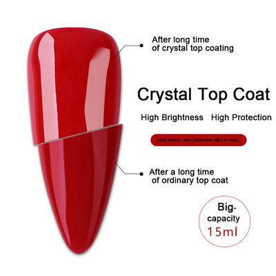 15ml brillants superbes UV essuient non Crystal Top Coat