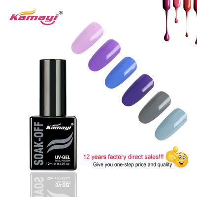 La meilleure marque de distributeur des prix 12ML de Kama 72 couleurs pures de sucrerie UV imbibent outre de l'ongle Kit Uv Lamp de gel de bouteille de vernis à ongles de gel